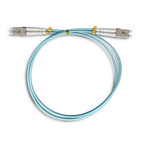 Patchcord światłowodowy LC/UPC-LC/UPC | MM | 50/125 | OM3 | 1m Qoltec Patchcord światłowodowy LC/UPC-LC/UPC | MM | 50/125 | OM3 | 1m Qoltec