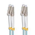 Patchcord światłowodowy LC/UPC-LC/UPC | MM | 50/125 | OM3 | 1m Qoltec