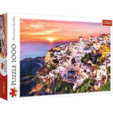 Puzzle 1000 elementów Zachód słońca nad Santorini Trefl Puzzle 1000 elementów Zachód słońca nad Santorini Trefl