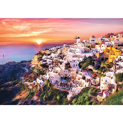 Puzzle 1000 elementów Zachód słońca nad Santorini Trefl Puzzle 1000 elementów Zachód słońca nad Santorini Trefl