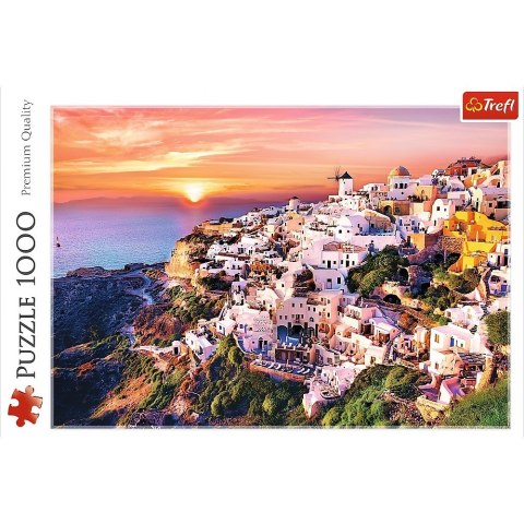 Puzzle 1000 elementów Zachód słońca nad Santorini Trefl Puzzle 1000 elementów Zachód słońca nad Santorini Trefl