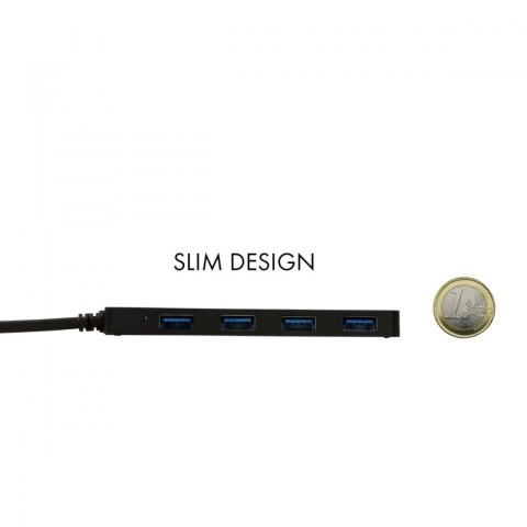 USB-C Slim pasywny HUB 4x USB 3.0 do podłączenia USB-A/USB-C I-tec USB-C Slim pasywny HUB 4x USB 3.0 do podłączenia USB-A/USB-C I-tec