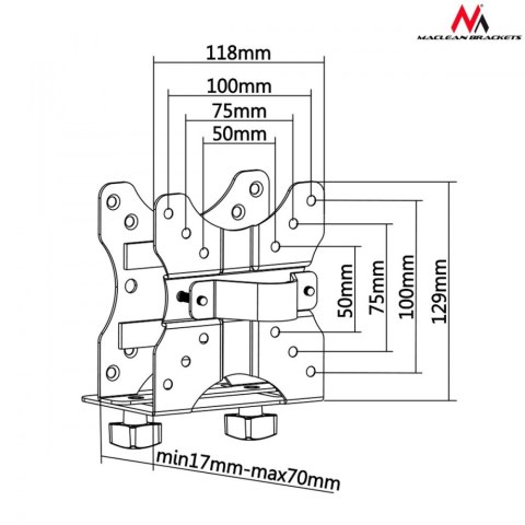 Uchwyt do mini komputera MC-720 NUC MAC CPU Maclean