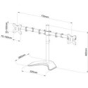 Uchyt L-21N do 2 monitorów LED/LCD 13-27 cali ART