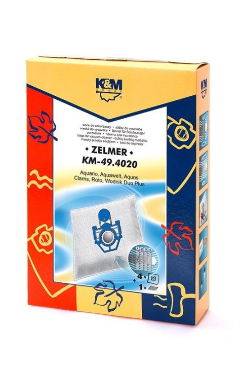 Worki do odkurzacza 4 szt. + 1 filtr KM 49.4020 K&M