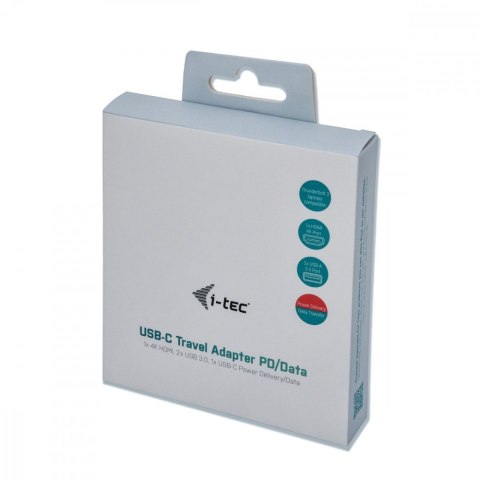 Adapter USB-C HDMI oraz USB z funkcją Power Delivery I-tec Adapter USB-C HDMI oraz USB z funkcją Power Delivery I-tec