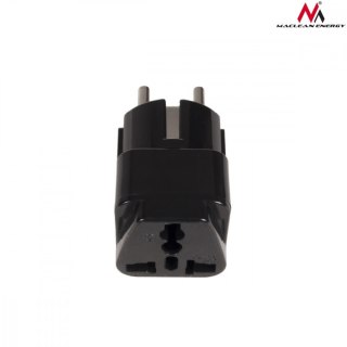 Adapter gniazdo UK na wtyk EU uniwersalny MCE155 Czarny Maclean