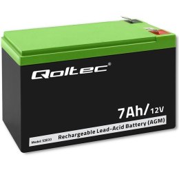 Akumulator żelowy | 12V | 7Ah | max.72A | AGM Qoltec