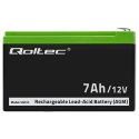 Akumulator żelowy | 12V | 7Ah | max.72A | AGM Qoltec