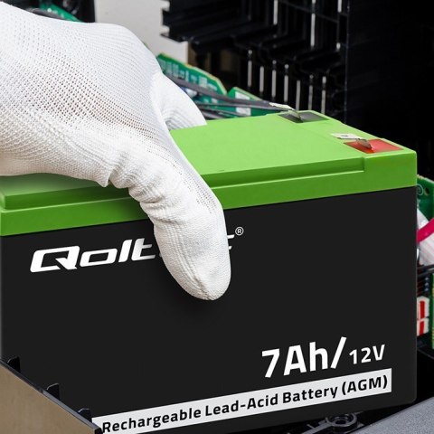 Akumulator żelowy | 12V | 7Ah | max.72A | AGM Qoltec Akumulator żelowy | 12V | 7Ah | max.72A | AGM Qoltec