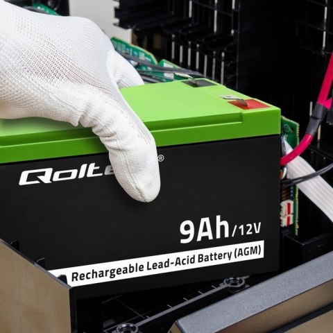 Akumulator żelowy | 12V | 9Ah | max.90A | AGM Qoltec Akumulator żelowy | 12V | 9Ah | max.90A | AGM Qoltec