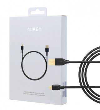 CB-MD1 kabel micro USB - USB-A 1m 480 Mbps Quick Charge czarny AUKEY