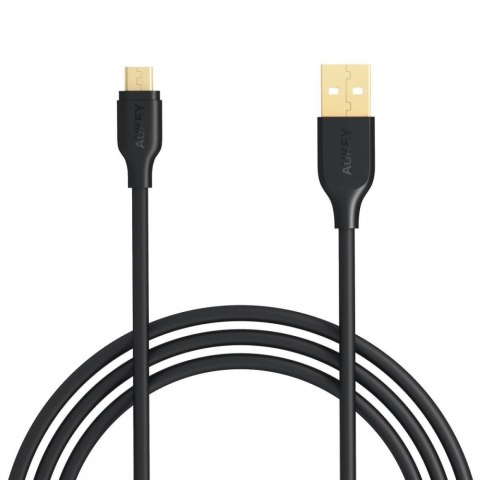 CB-MD1 kabel micro USB - USB-A 1m 480 Mbps Quick Charge czarny AUKEY