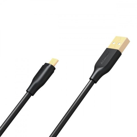 CB-MD1 kabel micro USB - USB-A 1m 480 Mbps Quick Charge czarny AUKEY