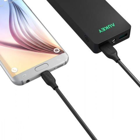 CB-MD1 kabel micro USB - USB-A 1m 480 Mbps Quick Charge czarny AUKEY