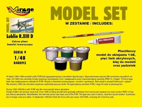 Lublin R.XIII D model set Mirage Lublin R.XIII D model set Mirage