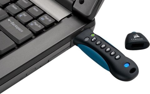 PADLOCK 3 64GB USB3.0 keypad, Secure 256-bit hardware AES encryption Corsair