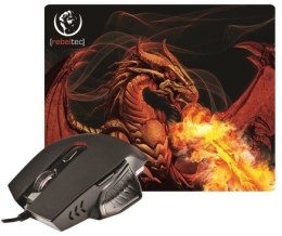 RED DRAGON zestaw gamingowy mysz + podkładka Rebeltec