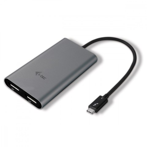 Adapter do notebooków i tabletów MacOS oraz Windows z portem Thunderbolt3 - Thunderbolt3 Dual Display Video Port I-tec Adapter do notebooków i tabletów MacOS oraz Windows z portem Thunderbolt3 - Thunderbolt3 Dual Display Video Port I-tec