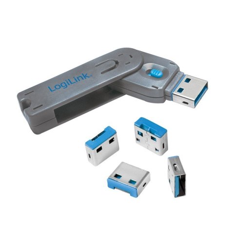 Blokada portów USB 4szt. z kluczem LogiLink Blokada portów USB 4szt. z kluczem LogiLink