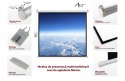 Ekran elektryczny 100 cali FS-100 4:3 203x152cm z pilotem ART
