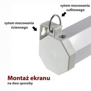 Ekran ręczny półautomat 4:3 100" 203x152cm MS-100 4:3 ART Ekran ręczny półautomat 4:3 100" 203x152cm MS-100 4:3 ART