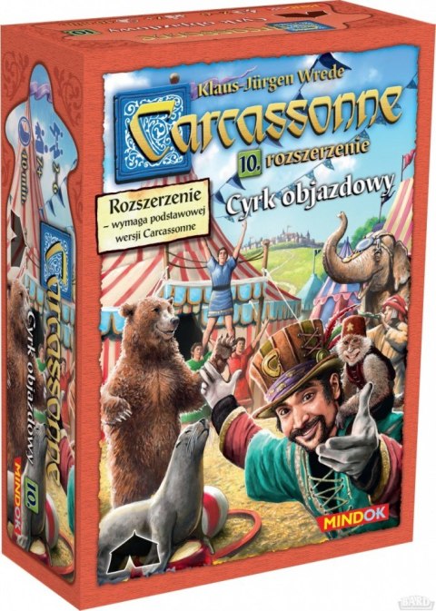 Gra Carcassonne PL 10. Cyrk objazdowy, Edycja 2 Bard Gra Carcassonne PL 10. Cyrk objazdowy, Edycja 2 Bard