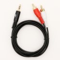 Kabel 3,5mm Mini Jack - 2x RCA M/M (chinch) 1,5m TB