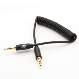 Kabel 3,5mm Mini Jack - 3,5mm Mini Jack M/M 1m spiralny TB