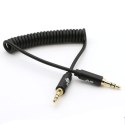 Kabel 3,5mm Mini Jack - 3,5mm Mini Jack M/M 1m spiralny TB