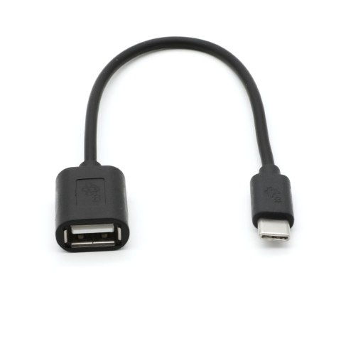 Kabel OTG USB AF - USB C 15cm czarny TB Kabel OTG USB AF - USB C 15cm czarny TB