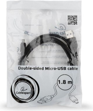 Kabel USB -> Micro USB dwustronne 1.8m Gembird