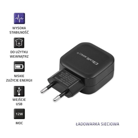 Ładowarka sieciowa 12W | 5V | 2.4A | USB Qoltec Ładowarka sieciowa 12W | 5V | 2.4A | USB Qoltec