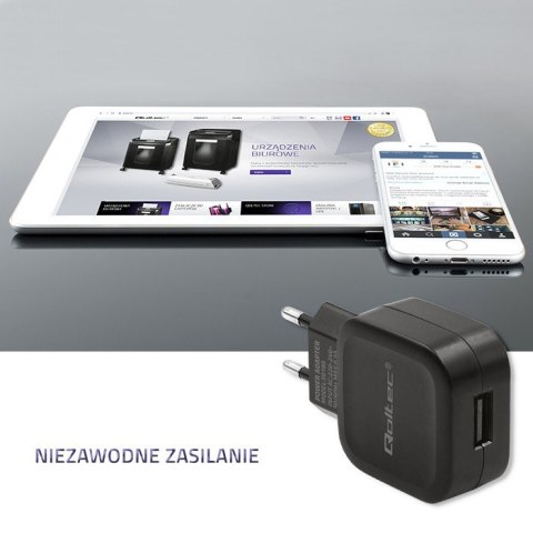 Ładowarka sieciowa 12W | 5V | 2.4A | USB Qoltec Ładowarka sieciowa 12W | 5V | 2.4A | USB Qoltec