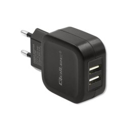 Ładowarka sieciowa 17W | 5V | 3.4A | 2xUSB Qoltec