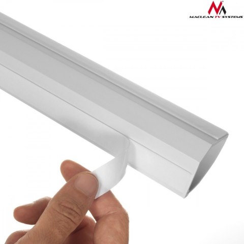 Listwa maskująca kanał kablowy 1.5m 43x23 mm Biała MCTV-575 z taśmą Maclean