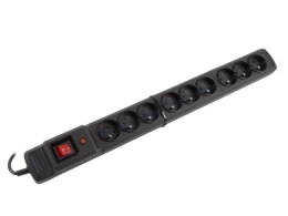Listwa przeciwprzepięciowa Multi M9 1.5m czarna (9 gniazd) Armac