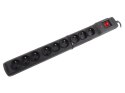 Listwa przeciwprzepięciowa Multi M9 1.5m czarna (9 gniazd) Armac