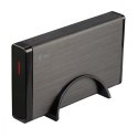 MYSAFE Advanced 3,5" USB 3.0 Obudowa zewnętrzna na dyski HDD i SSD SATA I II III czarna aluminiowa I-tec