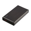 MYSAFE Advanced 3,5" USB 3.0 Obudowa zewnętrzna na dyski HDD i SSD SATA I II III czarna aluminiowa I-tec