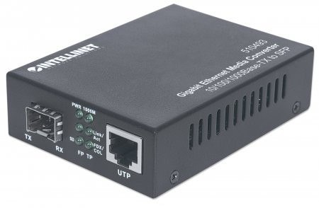 Media Konwerter 10/100/ 1000BASE-TX-SLOT SFP GBIC Intellinet