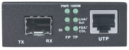 Media Konwerter 10/100/ 1000BASE-TX-SLOT SFP GBIC Intellinet