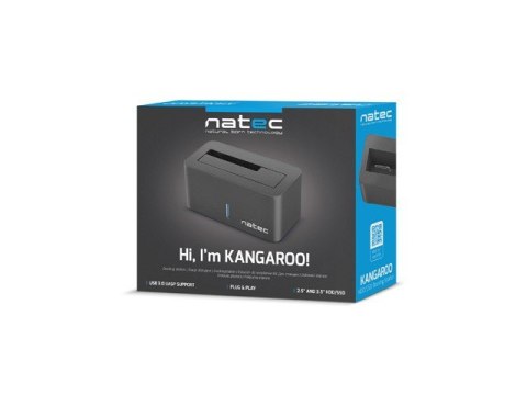 Stacja dokująca HDD Kangaroo SATA 2.5''+3.5'' USB 3.0 + zasilacz Natec