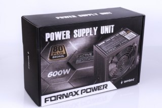 Zasilacz ATX 600W aktywne PFC 12 cm fan 80+Bronze color box Gembird