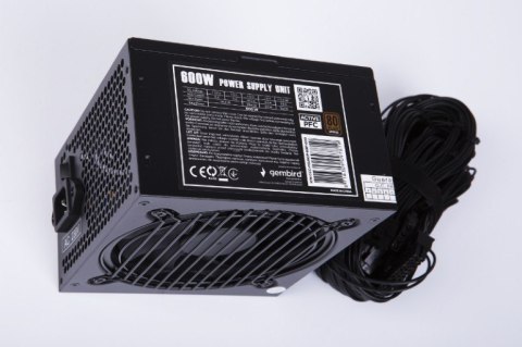 Zasilacz ATX 600W aktywne PFC 12 cm fan 80+Bronze color box Gembird