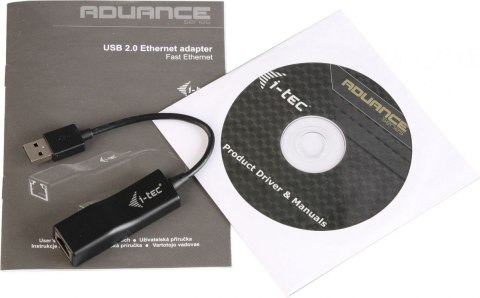 Zewnętrzna karta sieciowa USB 2.0 Fast Ethernet 100/10Mbps I-tec Zewnętrzna karta sieciowa USB 2.0 Fast Ethernet 100/10Mbps I-tec