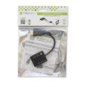 Adapter HDMI męski na VGA żeński, czarny, 10cm Techly
