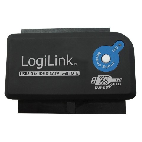 Adapter USB 3.0 do IDE/ SATA z funkcja OTB LogiLink Adapter USB 3.0 do IDE/ SATA z funkcja OTB LogiLink