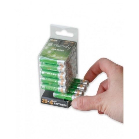 Baterie alkaliczne LR03 AAA 24szt,(IBT-LR03T24B) Techly