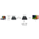 Extender HDMI + USB po skrętce Cat.5/5e/6 120m Techly